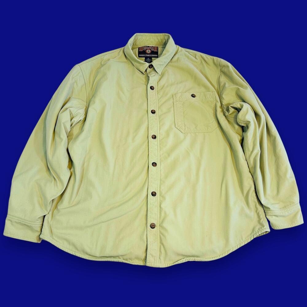 Duluth Trading Shirt Jack XL Mens Nylon Canvas Fleece Lined